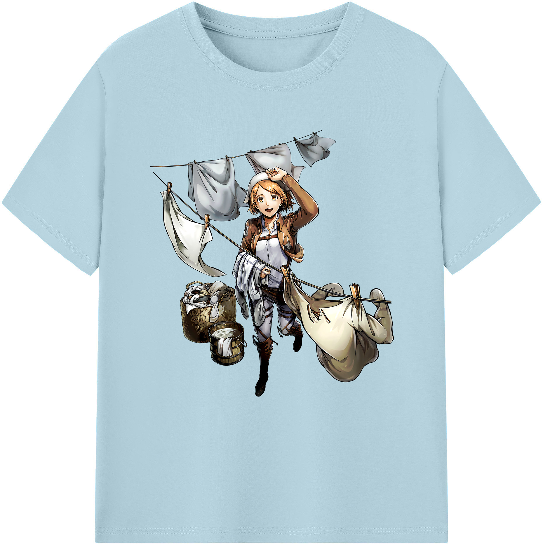 （画像用） 進撃の巨人 ペトラ·ラル Attack on Titan Petra Rall 綿100％半袖Tシャツ（フロントプリント）